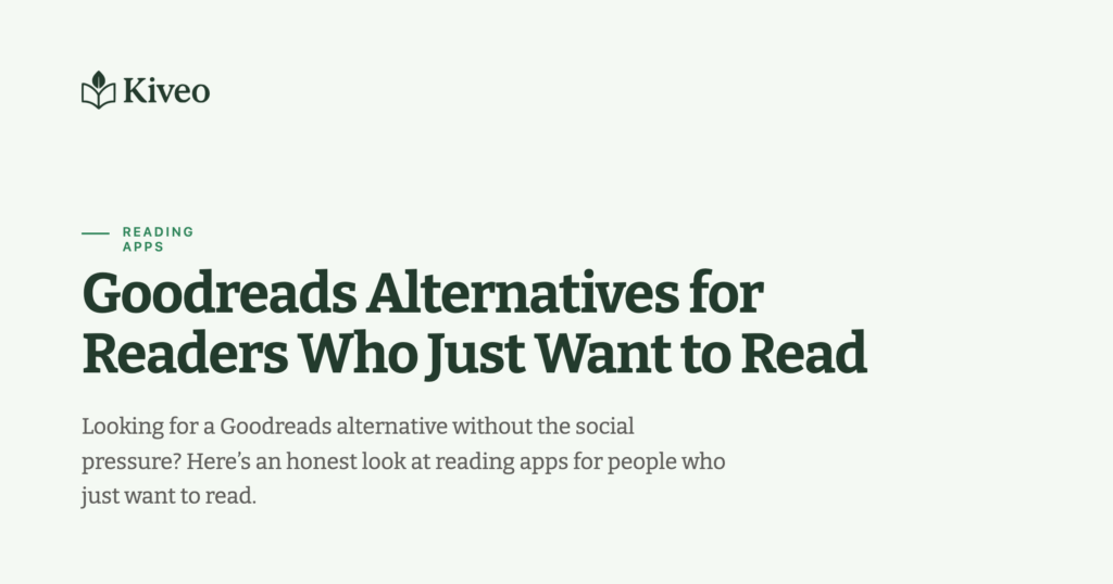 Alternativas ao Goodreads para leitores que só querem ler
